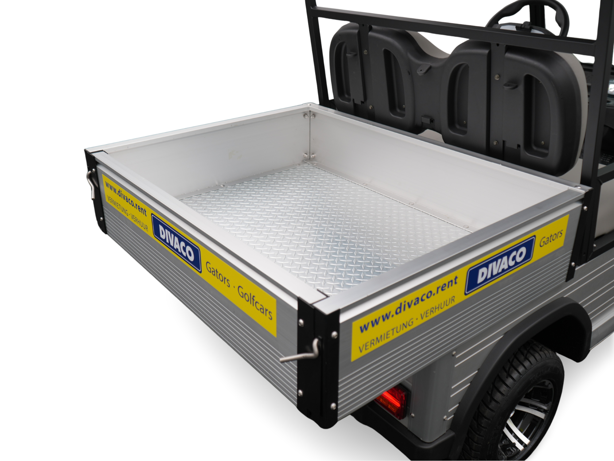 DIVACO Golfkarretje 2-zit ECO met ruime laadbak 